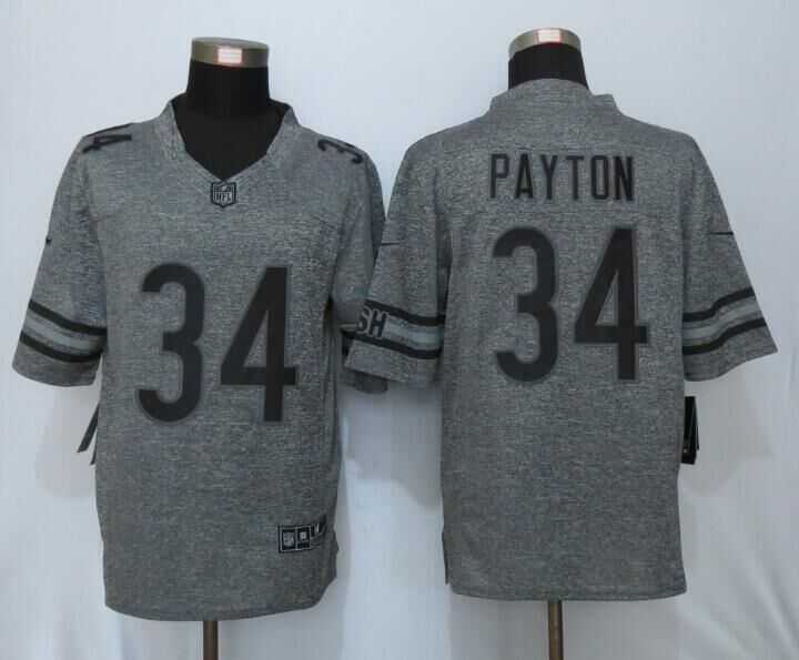Nike Limited Chicago Bears #34 Payton Gray Men's Stitched Gridiron Gray Jersey,We sell and wholesale Nike Limited Chicago Bears #34 Payton Gray Men's Stitched Gridiron Gray Jersey on line form chian!